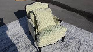 Bergère Arm Chair with Designer Upholstery