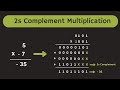 Binary Multiplication of Signed Numbers | 2s Complement Binary Multiplication