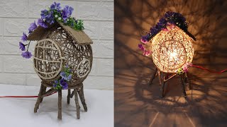2 Jute craft house with balloon | Jute craft lamp | Jute craft ideas