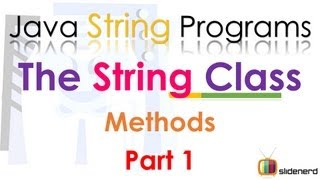 92 Java String Class Methods Part 1 |
