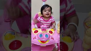 #kaira enjoying in her Walker gifted by her #Mamu #thankyoumamu❤️ #shorts #6montholdbaby