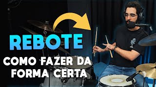 AULA COMPLETA - Como Fazer O Rebote Na Bateria #auladebateria #rebote #rudimentos #comotocarbateria