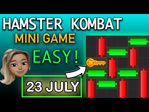 Hamster Kombat NEW: Easy Solve Mini Game Challenge for KEY JULY 23 / JULY 24 slowed