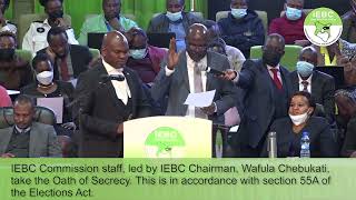 IEBC Returning officers for #GE2022 take oath of secrecy
