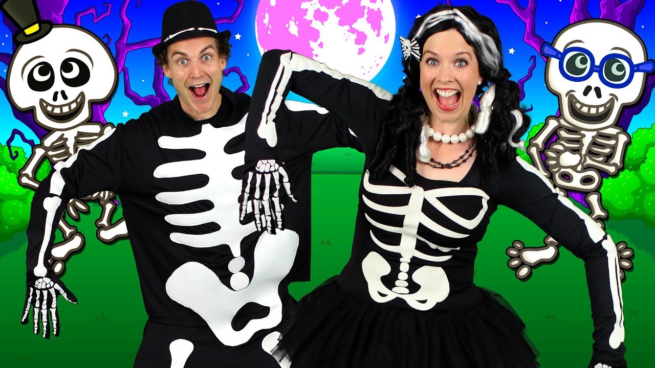 The Skeleton Dance - Kids Halloween Song | Halloween Songs For Children ...