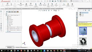 How to design Wishbone Bush assembly in solidworks