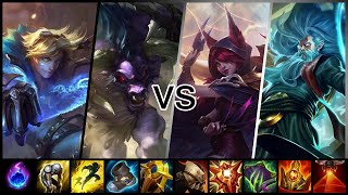 [S15 - 1] 이즈리얼, 알리스타 vs 자야, 질리언 (Ezreal, Alistar vs Xayah, Zilean)