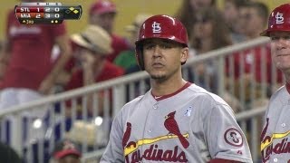 STL@MIA: Jay's RBI single puts Cardinals on the board