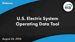 EIA's U.S. Electric System Operating Data Tool webinar