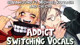 Nightcore - Addict (Switching Vocals) - (Lyrics)