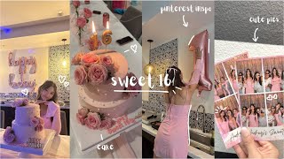 SWEET 16 birthday vlog 🎀