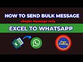 How to send Bulk Message from Excel to Whatsapp