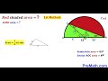 can you find area of the red shaded region 2 methods math maths geometry