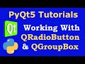 PyQt5 Tutorial  - Working with QRadioButton & QGroupBox