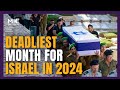 Israeli forces in Lebanon and Gaza suffer deadliest month of 2024