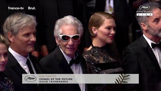 #Cannes2022. Léa Seydoux, Kristen Stewart et David Cronenberg sur le tapis rouge de Cannes