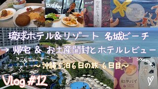 Vlog12：沖縄旅行最終日 帰宅&お土産開封とホテルレビュー