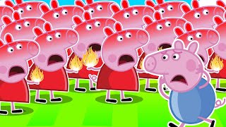 Peppa's Clones ATTACK George!! (Roblox)