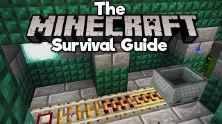 How To Set Up A Minecart Rail Station! ▫ The Minecraft Survival Guide [Part 223]