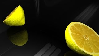 Maya tutorial : Model a lemon and cut it in half