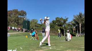 무결점 스윙과 인터뷰. 허미정 LPGA  프로. 코스 레코드. 10언더파.