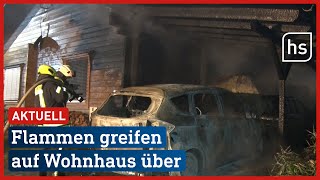 Hoher Schaden durch Autobrand in Naumburg | hessenschau