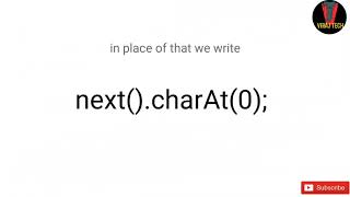 How to take Character as a input in java using Scanner class || Is there nextChar() in java #shorts
