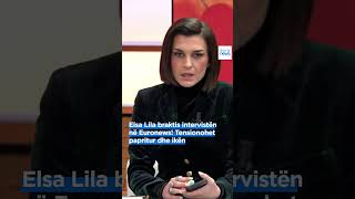 Elsa Lila braktis intervistën në Euronews! Tensionohet papritur dhe ikën…