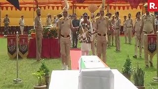 Wreath Laying Ceremony Of Head Constable Martyred In Srinagar Attack