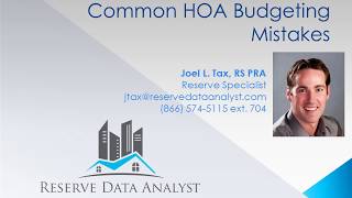 Common HOA Mistakes in Budgeting for the Reserve Account