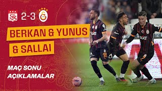 💬 Futbolcularımızdan Yunus Akgün, Berkan Kutlu ve Roland Sallai'nin maç sonu açıklamaları | #SVSvGS