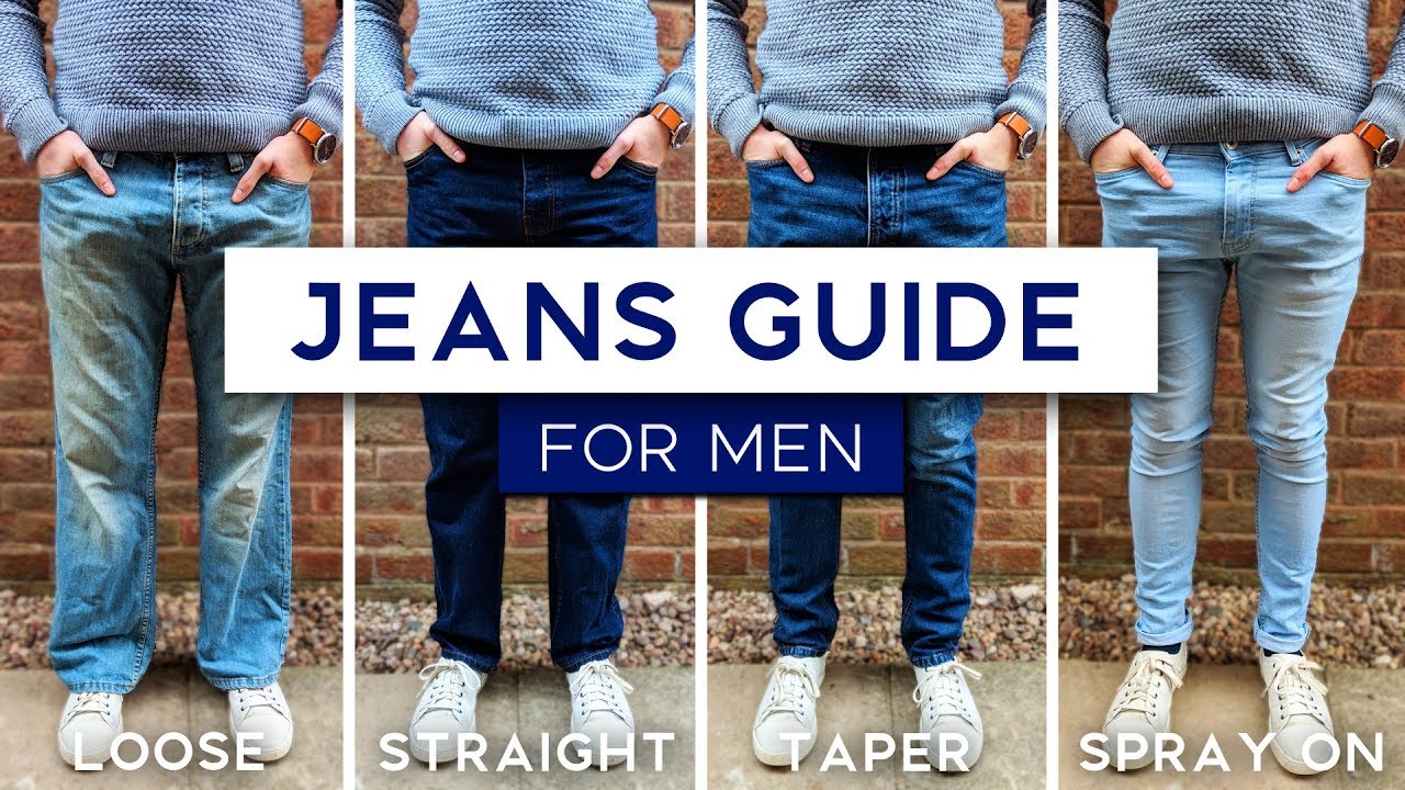 Men's Jeans Fit Guide | The Best Style Jeans For Your Physique - YouTube