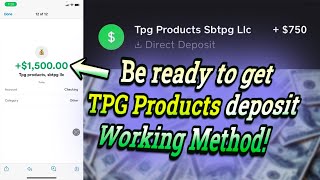 TPG Products SBTPG LLC - be ready to get a deposit from this company! Is it Turbotax or new method?