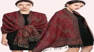 Wholesale Thick Pashmina Scarf Shawl Wrap Paisley Jacquard Stoles Vintage Cashew