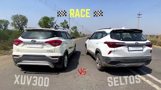 Mahindra XUV3OO vs Kia Seltos : DRAG RACE 2021