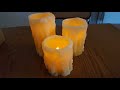 Antizer Flameless Candles Set of 9 Ivory Dripless Real Wax Pillars Include review