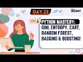 Hands-On Machine Learning with Python [DAY- 23] || Gini, Entropy, CART & Random Forest!