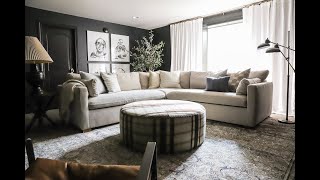 Styling our Basement Family Room