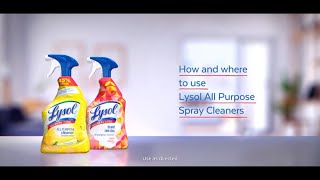 How and Where to Use Lysol All Purpose Cleaner