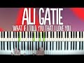 Ali Gatie - What If I Told You That I Love You (Piano Tutorial Lesson)