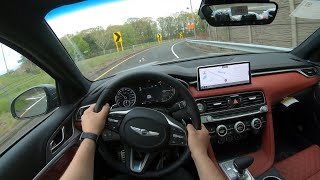 First POV Test Drive of the 2022 Genesis G70 - Beautiful Facelift