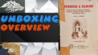 🐉 Unboxing \u0026 overview for Original Dungeons \u0026 Dragons box set from 1974 ( Zero edition / white box )