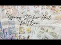 Spring Sticker Haul | Part One | Featuring Dash of Sun Designs, Hello Petite Paper, Papertrail Plans