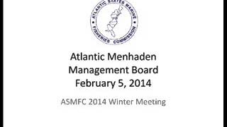 ASMFC Atlantic Menhaden Board Winter 2014