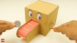 How to Make Coin Bank Box from Cardboard - Awesome Cardboard Projects