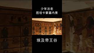 少年法老图坦卡蒙墓内景。#shorts #埃及 #法老 #金字塔 #旅行