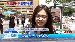 20190717中天新聞　颱風天衝浪「自備塔位」　海委會示警文挨轟