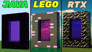Minecraft Java vs Lego vs RTX Compilation