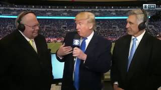 2016 Army vs Navy - Donald Trump Interview with Cheering!