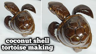 how to make a coconut shell tortoise | easy making coconut shell tortoise | master ideas | diy